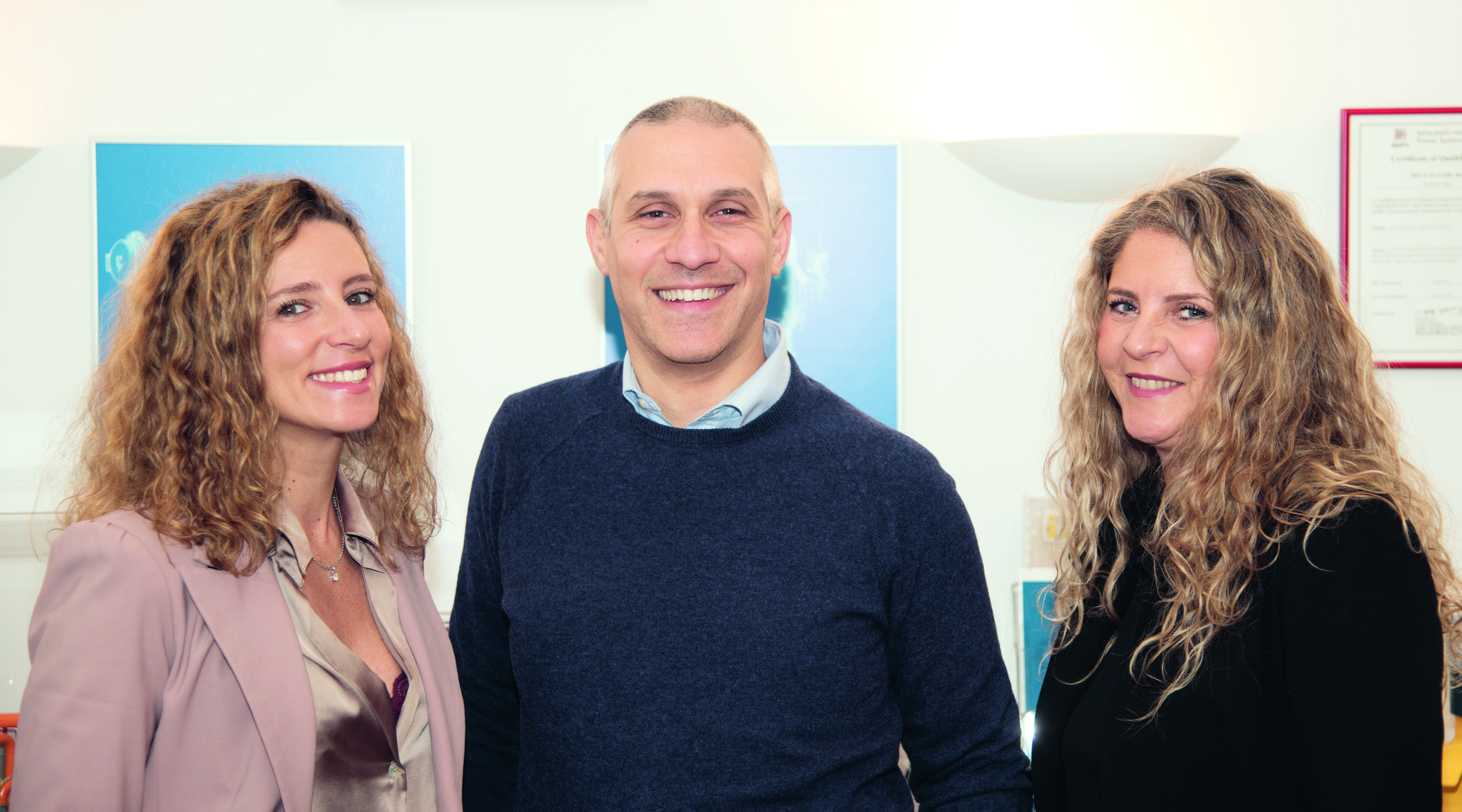 Silvia Ferrari, CFO&Vorstandsmitglied; Fabrizio Vitali, Verkaufsleiter und Giorgia Ferrari, Handelsleiterin bei Forain S.r.l.