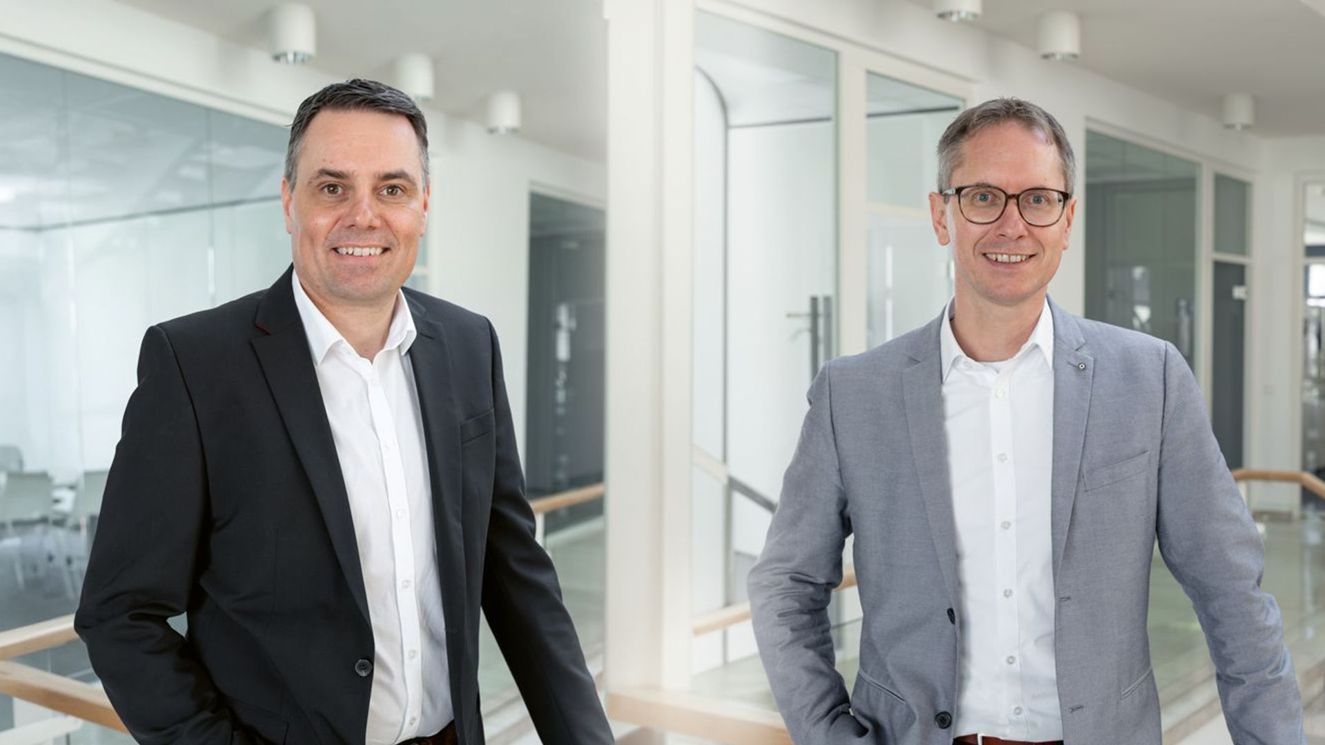 Günther Haag, Geschäftsführer und Oliver Fuchs,  Leiter Unternehmens- & Vertriebsstrategie der Sauerstoffwerk Friedrichshafen GmbH