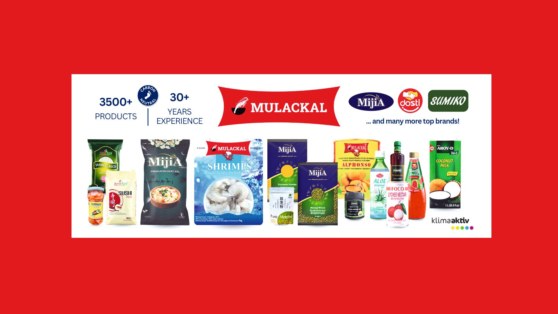 Avec plus de 3 000 produits, MULACKAL vise à apporter les saveurs de l'Asie aux cuisines autrichiennes